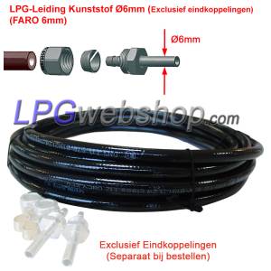 LPG-Rohr Kunststoff FARO Ø6mm auf Länge