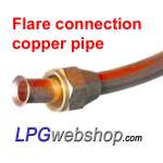 Roll of LPG Copper Pipe 8mm with plastic sheathing