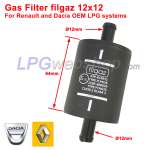 Filtro Gas Essiccatore Filgaz FLPG25 12x12 per Renault Dacia OEM