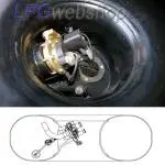 LPG Toroidal Tank 43,5L (Ø580x220) GZWM 1-Hole 30° Int. Multivalve included