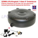 LPG-Ringtank 54L (Ø650x200) GZWM 1-gats 0° Onderbouw incl. Multivalve