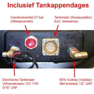 LPG-Tank Ringtank 72L (720x220) - GZWM 4-Gats incl. appendages