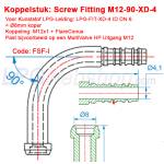 Kupplung LPG-FIT Screw Fitting M12-90-XD-4 FSF-I für Flexleitung LPG-XD-4
