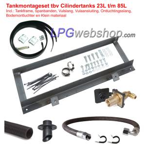 LPG Tank Installation Kit - Tank mounting material - for Cylinder tanks until 85L