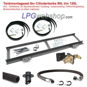 LPG Tank Installation Kit - Tank mounting material - for Cylinder from 90L until 120L