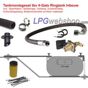 Installation Kit for internal fitting 4-Hole LPG Toroidal Tank