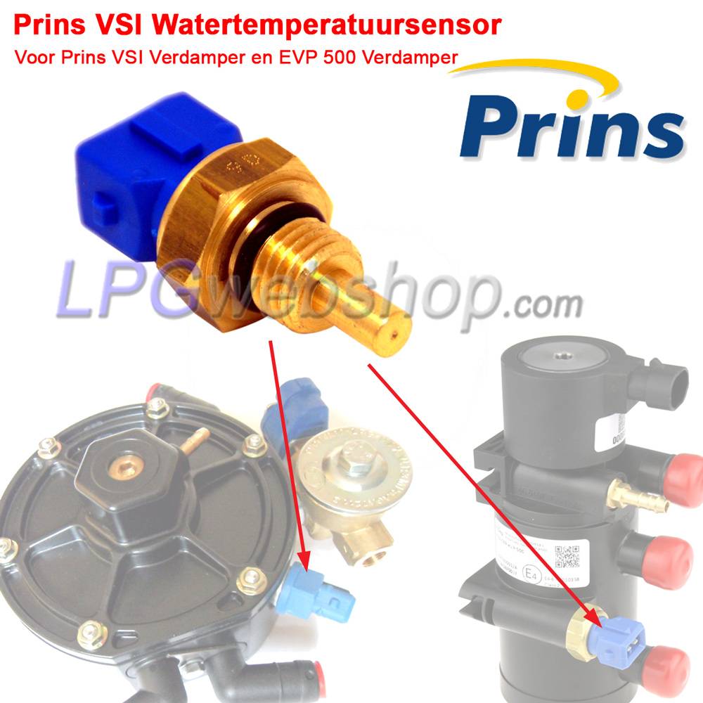 Watertemperatuursensor voor Prins VSI Verdampers Watertemperatuursensor voor Prins VSI Verdampers