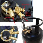 Campko Steel LPG Gas Bottle with MultiValve Refillable up to 80%