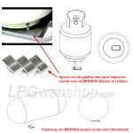 Capteur de réservoir MOPEKA Bluetooth pour réservoirs GPL en acier et bouteilles de gaz