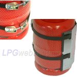 CAMPKO gas bottle holder Ø300mm incl. 2x tension band (stainless steel)