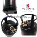 Campko Steel LPG Gas Bottle with MultiValve Refillable up to 80%