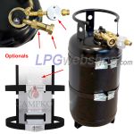 Bouteille de gaz GPL Campko en acier de 30 L avec Polyvanne rechargeable jusqu'à 80 %