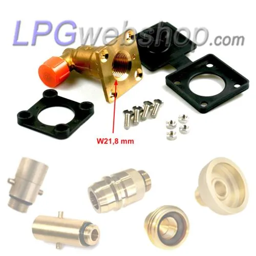 Double LPG Filling Kit 1/2" UNF - W21,8 Filling Point with 4m LPG pipe and connectors