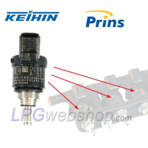Iniettore Keihin KN9 63cc - Prins VSI 2.0 VSI-3 GPL / METANO