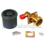 Conexão de enchimento GPL ACME 90° 1/2"UNF (19mm) + caixa de plástico para mangueira de enchimento de GPL