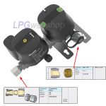 Truma DuoControl CS gasdrukregelaar verticaal 30mbar 2x G.13 x 10 of 8 mm met Crashsensor