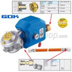 Riduttore GOK Caramatic SafeDrive CS 30 mbar 1,5 kg/h - G.2 Shell-F x RVS10/8mm SV