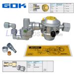 Druckregler GOK Caramatic DriveOne 30mbar 1,5kg/h - 105° Shell W21,8 x 1/14LH