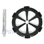 MOPEKA adhesive curved frame for PRO Sensors under Aluminium Gas Bottles