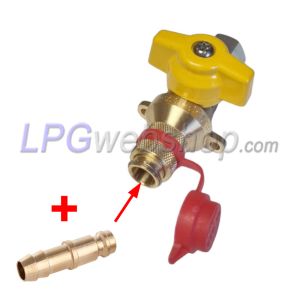 Valvola ad azione rapida GOK con attacco rapido SKU (+ugello di inserimento) x compressione Ø8mm