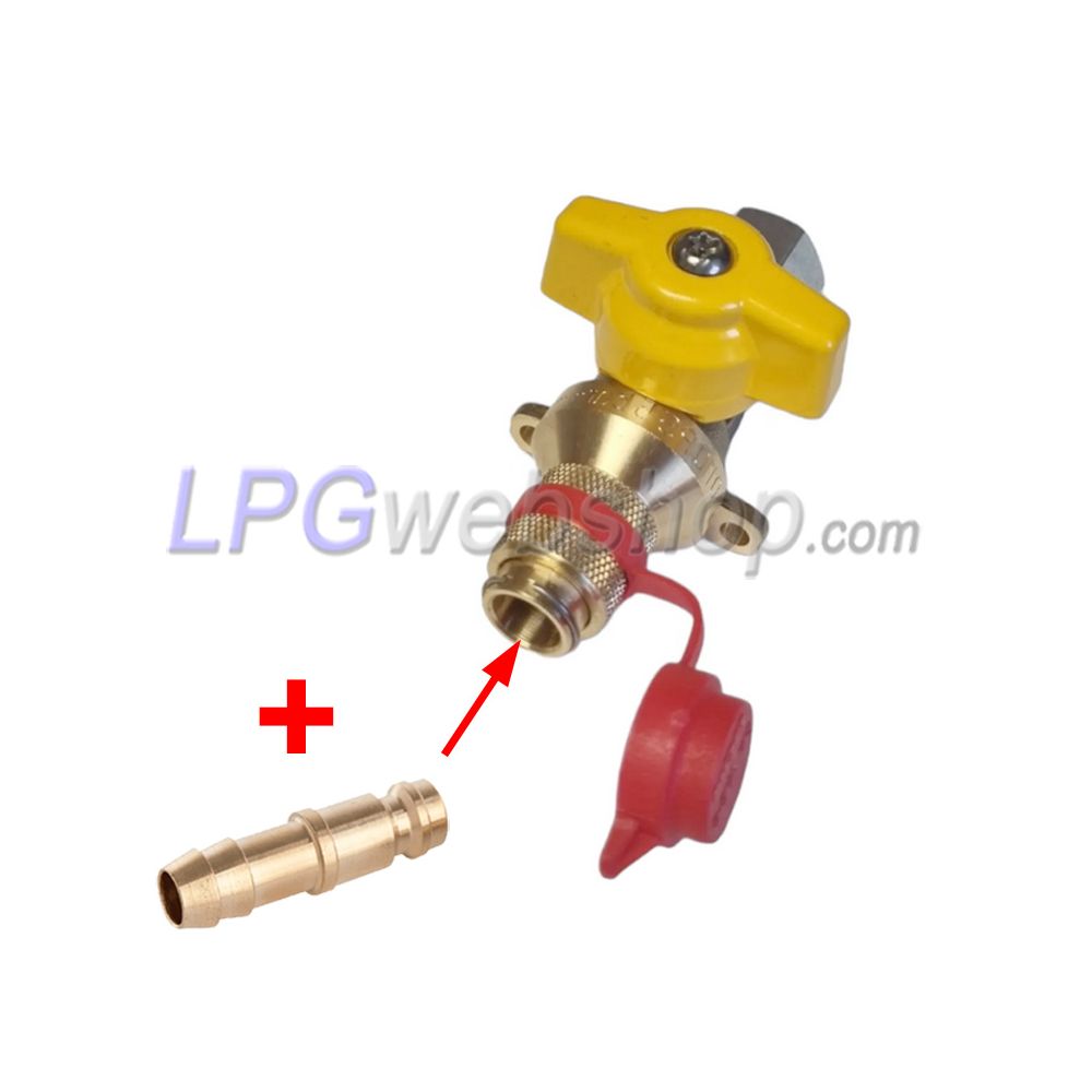 Valvola ad azione rapida GOK con attacco rapido SKU (+ugello di inserimento) x compressione Ø8mm Valvola ad azione rapida GOK con attacco rapido SKU (+ugello di inserimento) x compressione Ø8mm