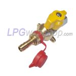 Válvula GOK de ação rápida com SKU de acoplamento rápido (+ bocal de inserção) x Ø8mm compressão