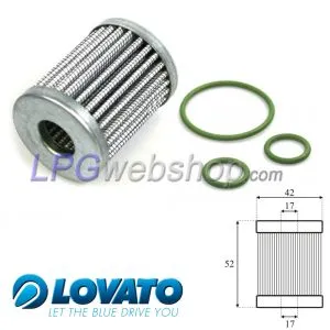 Lovato LPG Filter Replacement + O-ring Cartridge