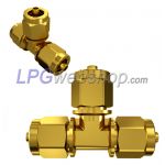 Juego de regulador de presión GOK EN61-DS para 2 cilindros de gas o 2 depósito de gas de vapor con conexión Shell tipo W21.8 G.1