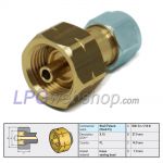 Juego de regulador de presión GOK EN61-DS para 1 bombona de gas o 1 depósito de gas de vapor con conexión Shell tipo W21.8 G.12