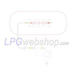 Pressure regulator Set GOK EN61-DS for 1x vapor gas tank with 8 mm compression connection or with a flare connection 5/16 "UNF