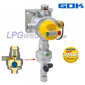 Regulador de pressão GOK Caramatic DriveTwo 30mbar 1,5kg/h - Vertical M20 x 1,5