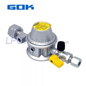 Regulador de presión GOK EN61-DS Caramatic BasicOne 30mbar 1,5kg/h - Shell Komb.A W21,8 x RVS 8mm