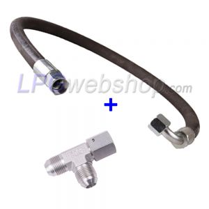 Kit d'extension pour le raccordement d'un 2ème réservoir GPL ou d'une bouteille de gaz avec raccord 1/2" UNF