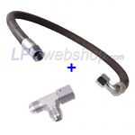 Expansion set for connecting a 2nd LPG tank or gas bottle with 1/2" UNF connection