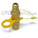 Alugas Quick coupling with integrated non-return valve 1/2" UNF internal x external for disconnecting filling hose