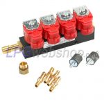 VALTEK LPG Injectorrail T30 4 Cil Rood STD 3 Ohm incl. Montageset zonder injector Nozzles
