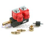 VALTEK LPG Einspritzleiste T30 2 Zyl. Rot STD 3 Ohm inkl. Anbausatz ohne Einspritzdüsen