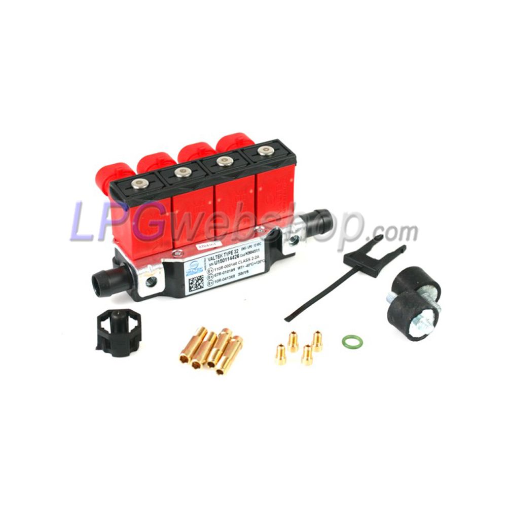 VALTEK LPG Einspritzleiste 4 Zyl. Typ T32 inkl. Montagesatz ohne Sensor VALTEK LPG Einspritzleiste 4 Zyl. Typ T32 inkl. Montagesatz ohne Sensor
