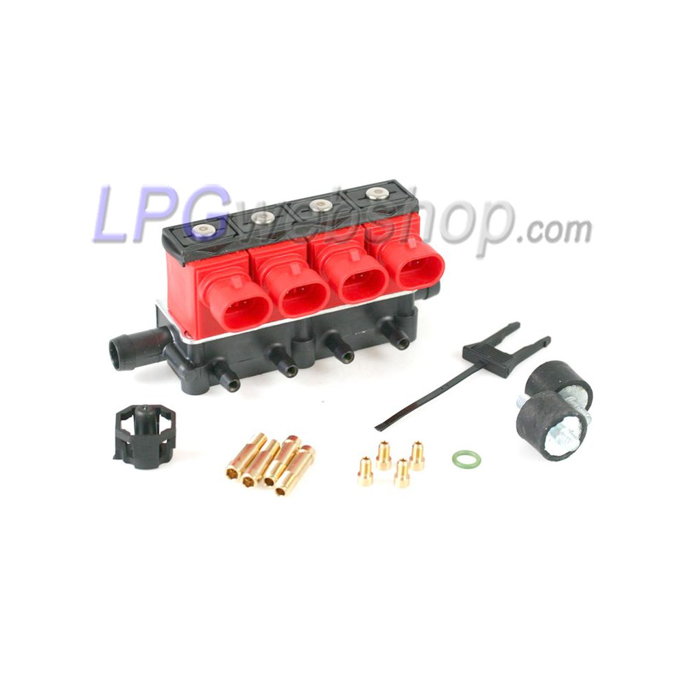 VALTEK LPG Einspritzleiste 4 Zyl. Typ T32 inkl. Montagesatz ohne Sensor VALTEK LPG Einspritzleiste 4 Zyl. Typ T32 inkl. Montagesatz ohne Sensor