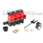 Rail iniettore VALTEK LPG 3 cilindri tipo T32 incl. kit di montaggio senza sensore