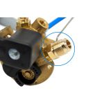 Kupplung 1/2"UNF Außengewinde x G1/4" Innengewinde zum Anschluss des Füllschlauchs an den Einlass des Multiventils