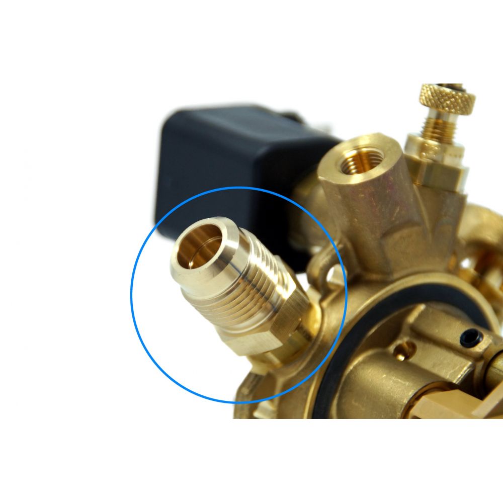 Coupling 1/2"UNF Male x G1/4" Female for connecting filling hose to inlet of Multivalve Coupling 1/2"UNF Male x G1/4" Female for connecting filling hose to inlet of Multivalve