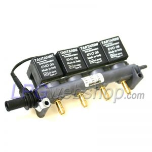 Tartarini LPG Injectorrail 4 Cil Type EVO 08G - Incl. Temperatuursensor