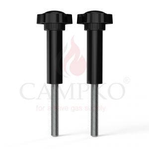 2 x Sterngriffschraube mit Distanzstück für CAMPKO Gasflaschenhalter-Set (Schnellverschluss-Montage)