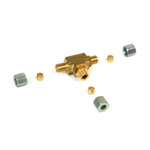 T-stuk 8x8x8 mm incl. terugslagklep