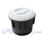 Plastic housing Filling Pot Bayonet WHITE - For LPG Filling Connection