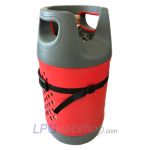 Montagehalterung mit Spanngurt für Universal-Gasflasche