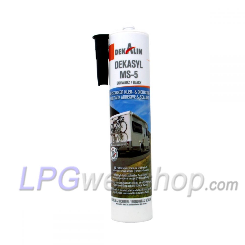 Cola de polímero Dekalin Dekasyl MS-5 290 ml - Preto Cola de polímero Dekalin Dekasyl MS-5 290 ml - Preto