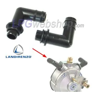 Water Connection Set Plastic 90° for Landi Renzo Li02 Reducer