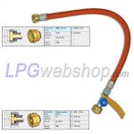 Hochdruck-Gasschlauch GOK 450mm G.1 (IG-W20x1/14") x G.36 (M20x1,5) Caramatic ConnectDrive mit Bremsventil